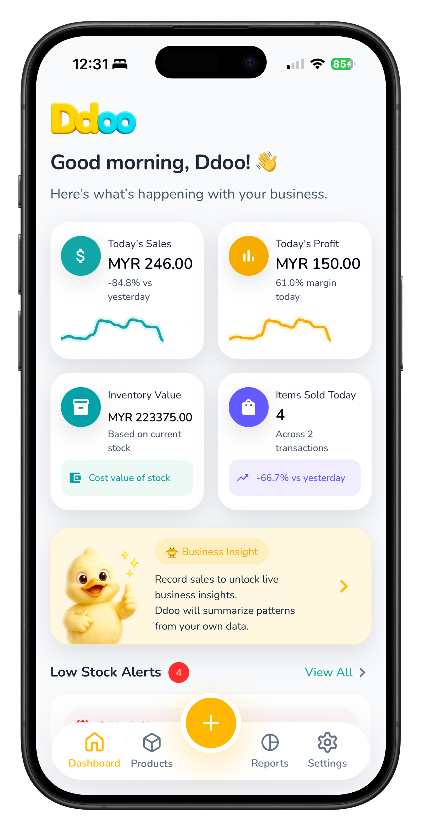 Ddoo dashboard screenshot
